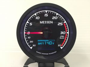 60mm 7 function 7 color Boost Gauge Volt Water and Oil temp
